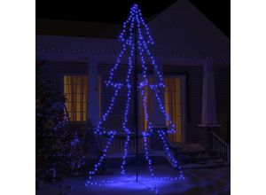 9504977967638 - Weihnachtsbaum in Kegelform 360 LEDs Indoor - Blau - Prolenta Premium