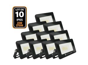 9505322551984 - Europalamp - 10 Fluter led 20W Ipad Warmweiß 3000K Hohe Helligkeit