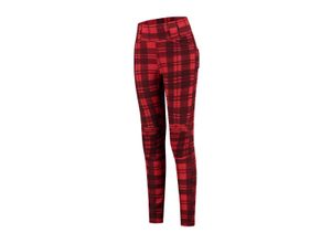 9505653627174 - Motorradleggings Rusty Stitches Claudia v2 Damen Rot-Schwarz