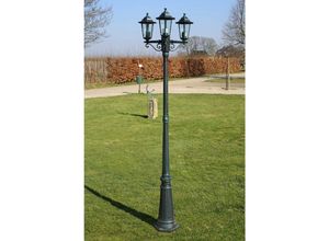 9505827447584 - Gartenlaterne 3-flammig 215 cm - Grün - Prolenta Premium