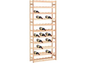 9506131182512 - Prolenta Premium Weinregal für 77 Flaschen Kiefernholz - Beige