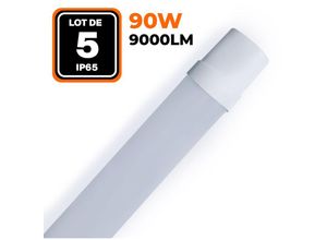 9506545766483 - 5er-Pack Led-Lichtleisten 90w 9000lm 150cm Wasserdicht Ip65