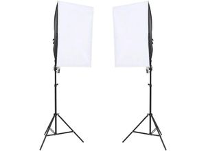 9506554436889 - Professionelle Studioleuchten 2 Stk 40x60 cm - Weiß - Prolenta Premium