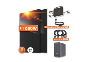 9506651525455 - 1000W Balkonkraftwerk mit 800W Wechselrichter + 224kWh Speicher