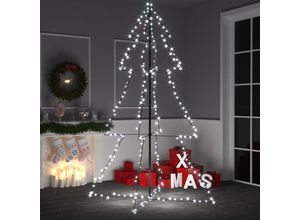 9507118792984 - Weihnachtsbaum in Kegelform 240 LEDs Indoor - Weiß - Prolenta Premium