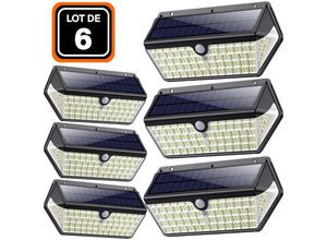 9507141879522 - Europalamp - 6ER-PACK solarstrahler bewegungsmelder 266 st led 2500 lumen