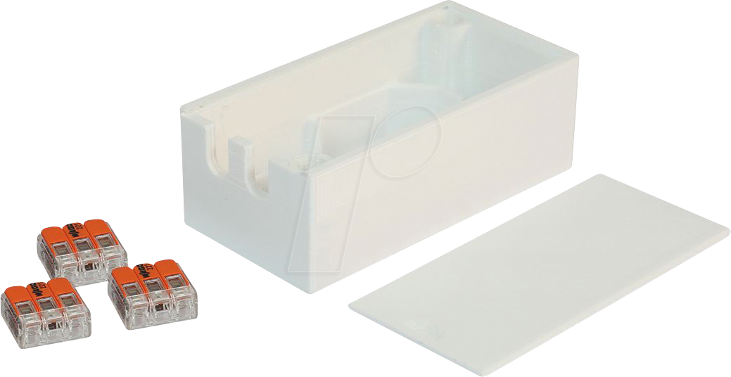 9507146529552 - SHELLY SP3D0021 - Gehäuse für Shelly-PLUS Serie mit Addon inkl 3x WAGO 221-413 9507146529552 - SHELLY SP3D0021 - Gehäuse für Shelly-PLUS Serie mit Addon inkl 3x WAGO 221-413