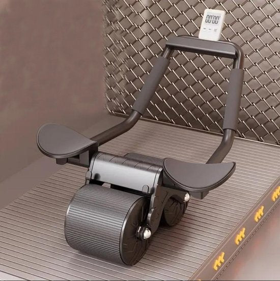 9507234137829 - Bauchmuskelrolle - Bauchmuskeltrainer - Fatburner - Bauchmuskelrolle - inkl Timer & Kniematte