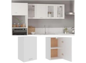 9507345115983 - Hängeschrank Weiß 395x31x60 cm Holzwerkstoff - Weiß - Prolenta Premium