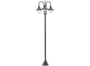 9507359682464 - Prolenta Premium - Garten-Pollerleuchte E27 220 cm Aluminium - Braun