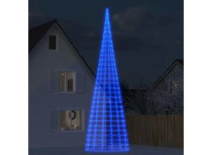 9507378657252 - Prolenta Premium - LED-Weihnachtsbaum für Fahnenmast 3000 LEDs Blau