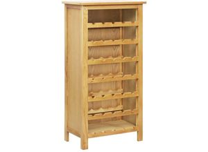 9507473614730 - Prolenta Premium - Weinschrank 56 x 32 x 110 cm Massivholz Eiche - Braun