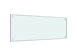 9507749324233 - Prolenta Premium Küchenrückwand Weiß 100x40 cm Hartglas - Weiß