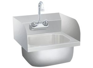 9508315147751 - Prolenta Premium - Gastro-Handwaschbecken mit Wasserhahn Edelstahl - Silber