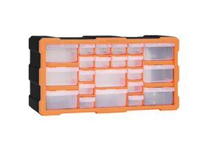 9508549696711 - Prolenta Premium - Multi-Schubladen-Organizer mit 22 Schubladen - Orange