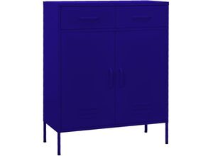 9508761593645 - Lagerschrank Marineblau 80x35x1015 cm Stahl - Blau - Prolenta Premium