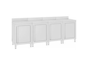 9508898143430 - Prolenta Premium Arbeitsschrank 240x60x96 cm Edelstahl