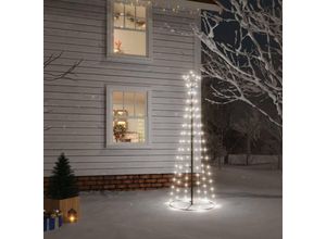 9509641663588 - Prolenta Premium - LED-Weihnachtsbaum Kegelform Kaltweiß 108 LEDs - Weiß