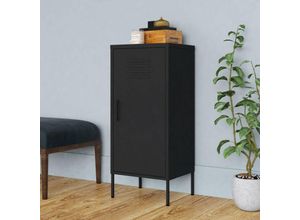 9509799558422 - Prolenta Premium - Lagerschrank Schwarz 425x35x1015 cm Stahl - Schwarz