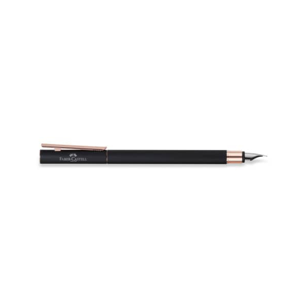 9555684631367 - FABER-CASTELL Füllhalter NEO Slim Metall schwarz rosé B