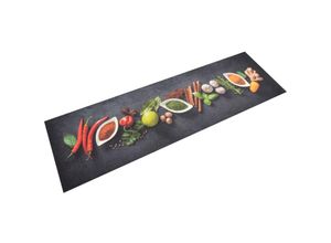 9555686649285 - Maisonchic - KüchenTeppichKüchenmatteKüchenvorleger Waschbar Gewürze 45x150 cm Samt VESS888103