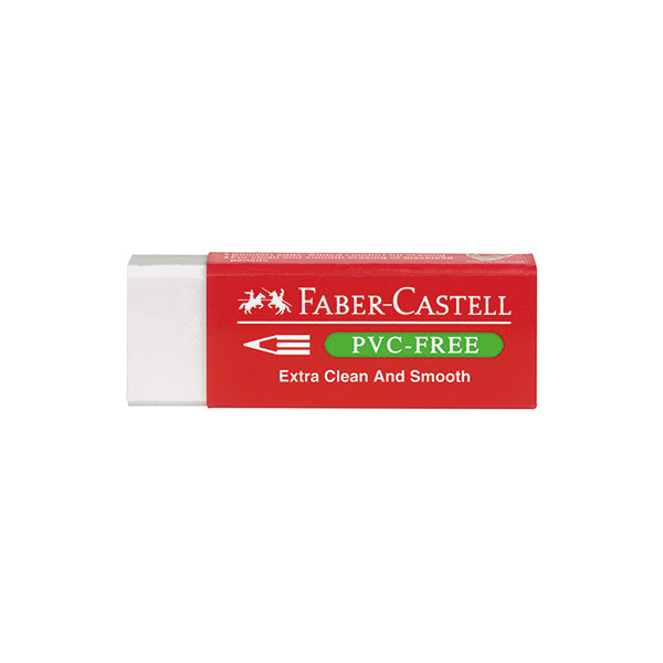 9556089895200 - Faber Castell - Radierer pvc-free 7095 Bleistifte 22 x 11 x 6 cm (b x h x l) Kunststoff weiß