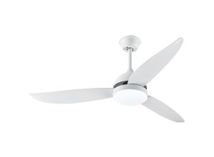 9562729820143 - Yongqing - Reinweiße geräuschlose Haushaltsventilatorlampe im nordischen modernen einfachen Stil Φ132×H43 cm