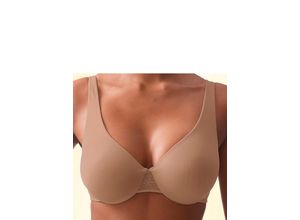 9580132120308 - Große Größen T-Shirt-BH weiß+nougat Gr75B