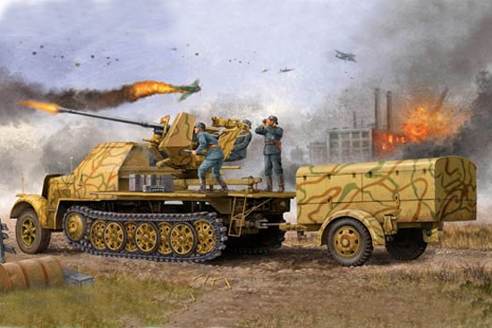 9580208015262 - Trumpeter 751526 - 1 35 Deutsche 37 cm Flak 37 auf Selbstfahrlafette Späte Ve