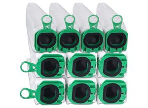 9588564714300 - 10 Stück Beutel für Vorwerk Kobold VB100 VB 100 FP100 FP 100 Staubsauger Ersatz-Staubbeutel-Set