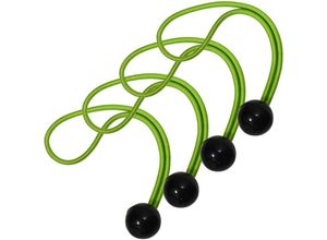 9588564716939 - Aougo - Spanner mit Ball [20 cm Gummiband] [Packung mit 4 Spannern] – Ideal für den Transport von Yogamatten