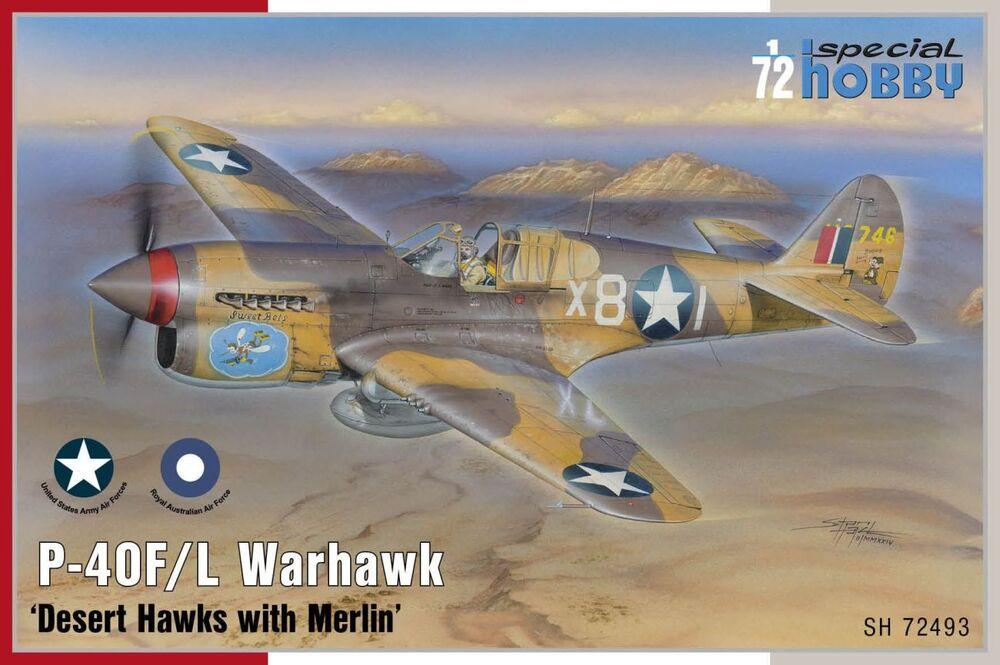 9594071089718 - P-40F L Warhawk - Desert Hawks with Merlin