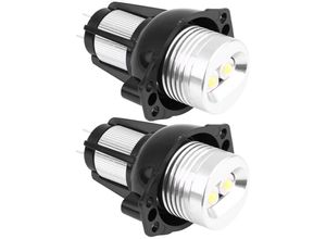 9770299152827 - Lntyq Stück 12 W LED Angel Eyes Halo-Ring-Markierungslicht für E90 E91 05–08 Autolampen