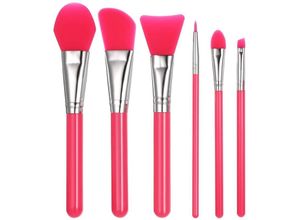 9771353138450 - MINKUROW Silikon-Make-up-Pinsel-Set Gesichtsmasken-Grundierungspinsel kosmetisches Lidschatten- und Augenbrauen-Pinsel-Set mit Kunststoffgriff