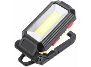 9771353156300 - Wiederaufladbarer LED-Baustrahler mit Magnetfuß und Aufhängehaken 4 Helligkeitsmodi 180° verstellbare Inspektionslampe für Campingreparaturen und