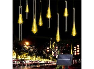 9771353159905 - Minkurow - 10 Röhren 30 cm 360 led Solar Meteor Regenlichter Lichterketten Wasserdichtes Weihnachtslicht für Weihnachten Hochzeit Party Garten