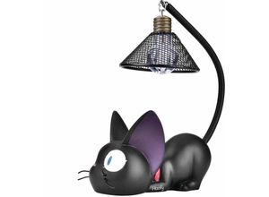 9771353165203 - MINKUROW Katze Nachtlichter süße Schreibtischlampe Nachttischlampe zum Lesen für Kinder Geschenk (Rund)