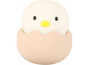 9771353177565 - Minkurow - Egg usb Cute Touch Kleines Licht LED-Lampe in Kükenform für Schlafzimmer Bett Theke (weißes Licht)