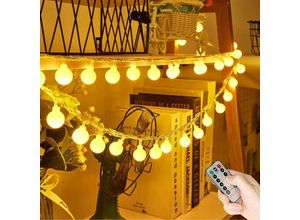 9771353698039 - Outdoor Indoor Lichterkette 10m 80 Leds wasserdicht batteriebetrieben 8 Modi mit Timer-Fernbedienung für Garten Hochzeit Party Weihnachten