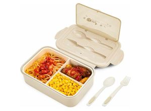 9778631045837 - Eting - Lunch Box Bento Box Brotdose mit 3 Fächern und Besteck