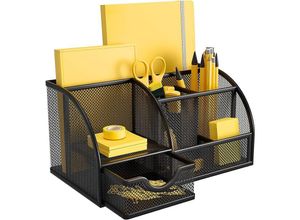 9778631046476 - Mesh Metall Büro-Organizer mit Schublade und Stifthalter