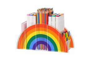 9778631046568 - Eting - Schreibtischorganizer Regenbogen Stiftehalter Tisch-Organizer