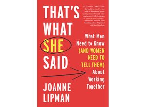 9780062437211 - Thats What She Said - Joanne Lipman Gebunden