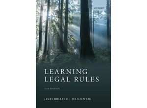 9780192849090 - Learning Legal Rules - James Holland Julian Webb Kartoniert (TB)