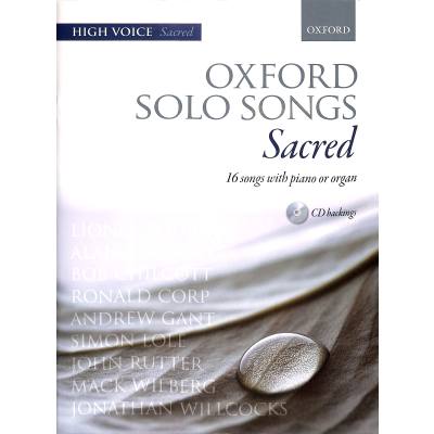 9780193365810 - Oxford solo songs - sacred