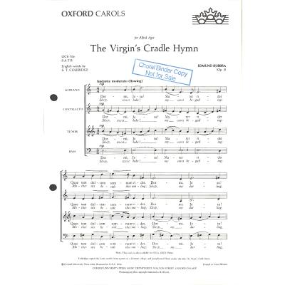 9780193404946 - The virgins cradle hymn