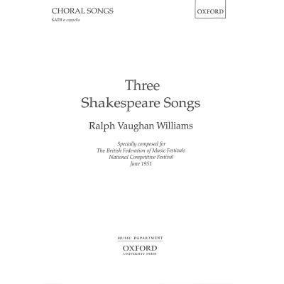 9780193438279 - 3 Shakespeare songs