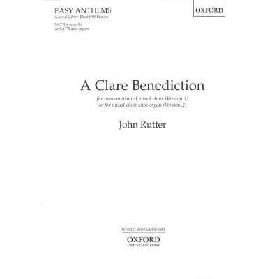 9780193511521 - A clare benediction