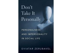 9780197691342 - Dont Take It Personally - Eviatar Zerubavel Taschenbuch