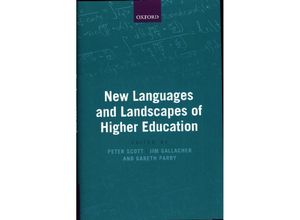 9780198787082 - New Languages and Landscapes of Higher Education Gebunden